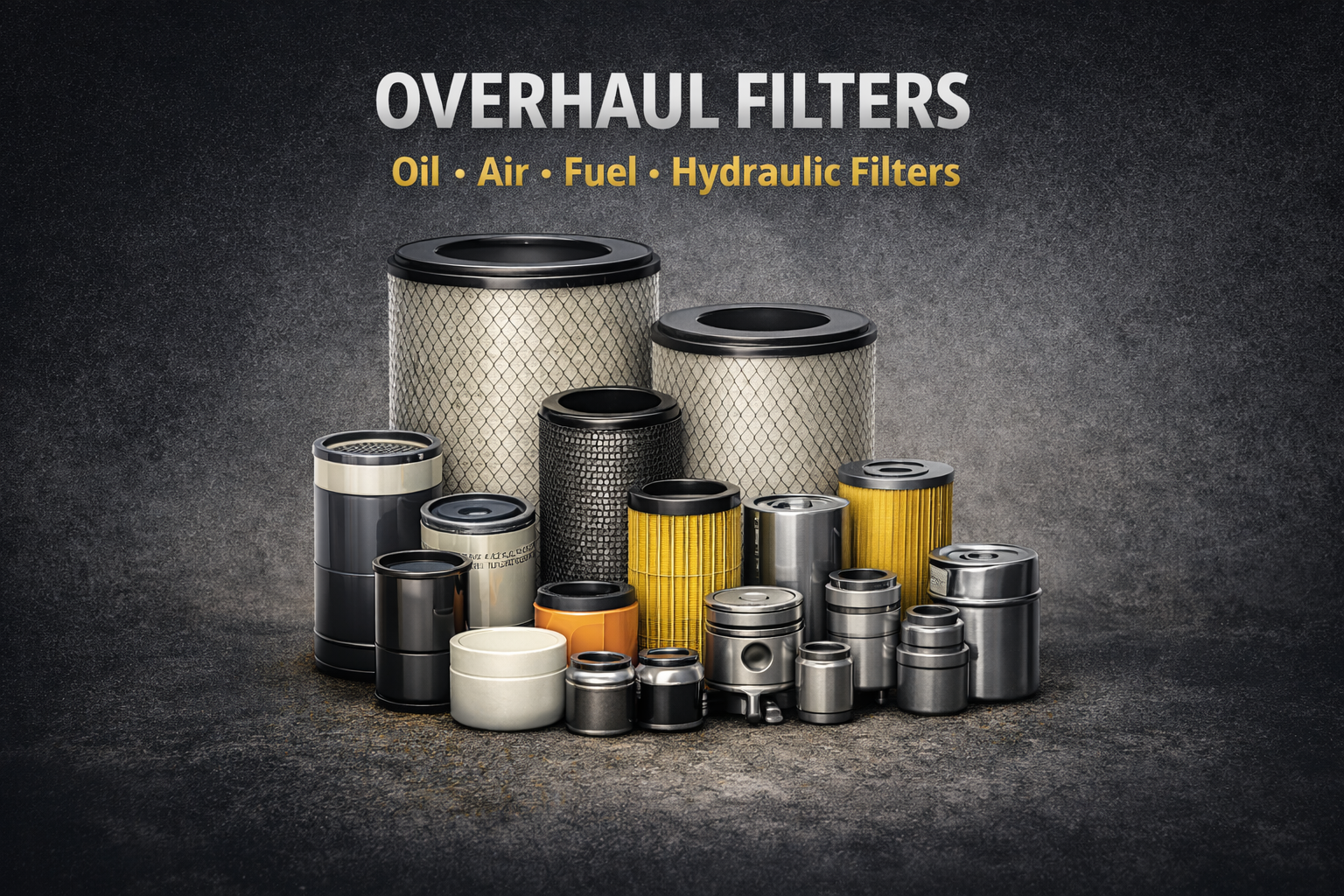 Overhaul Filters Construction Equipements Under carriage Spare parts